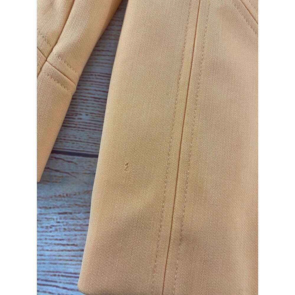 Vintage Escada By Margaretha Ley Orange Creamsicle Button Front Wool Coat - 38 - Picture 2 of 14